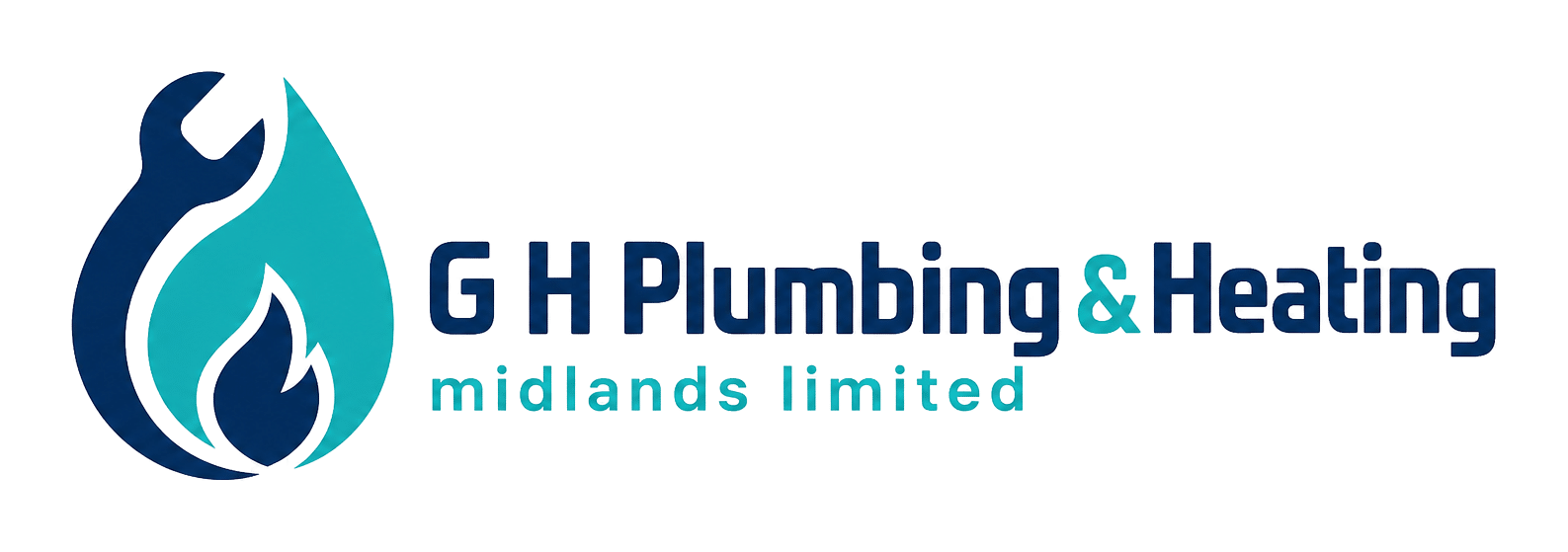 g h plumbing & heating midlands limited logo upscaled transparent margin 0pct